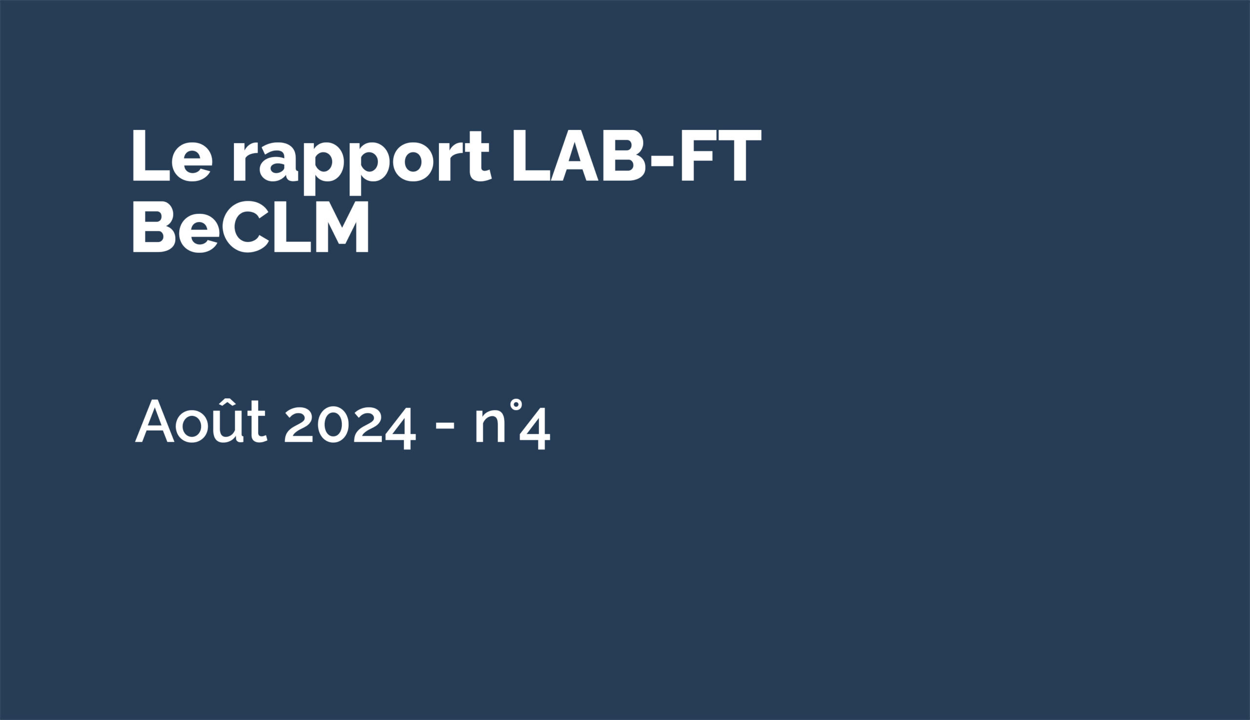 Les évolutions des paramètres LAB-FT entre le 1er et le 31 août  2024