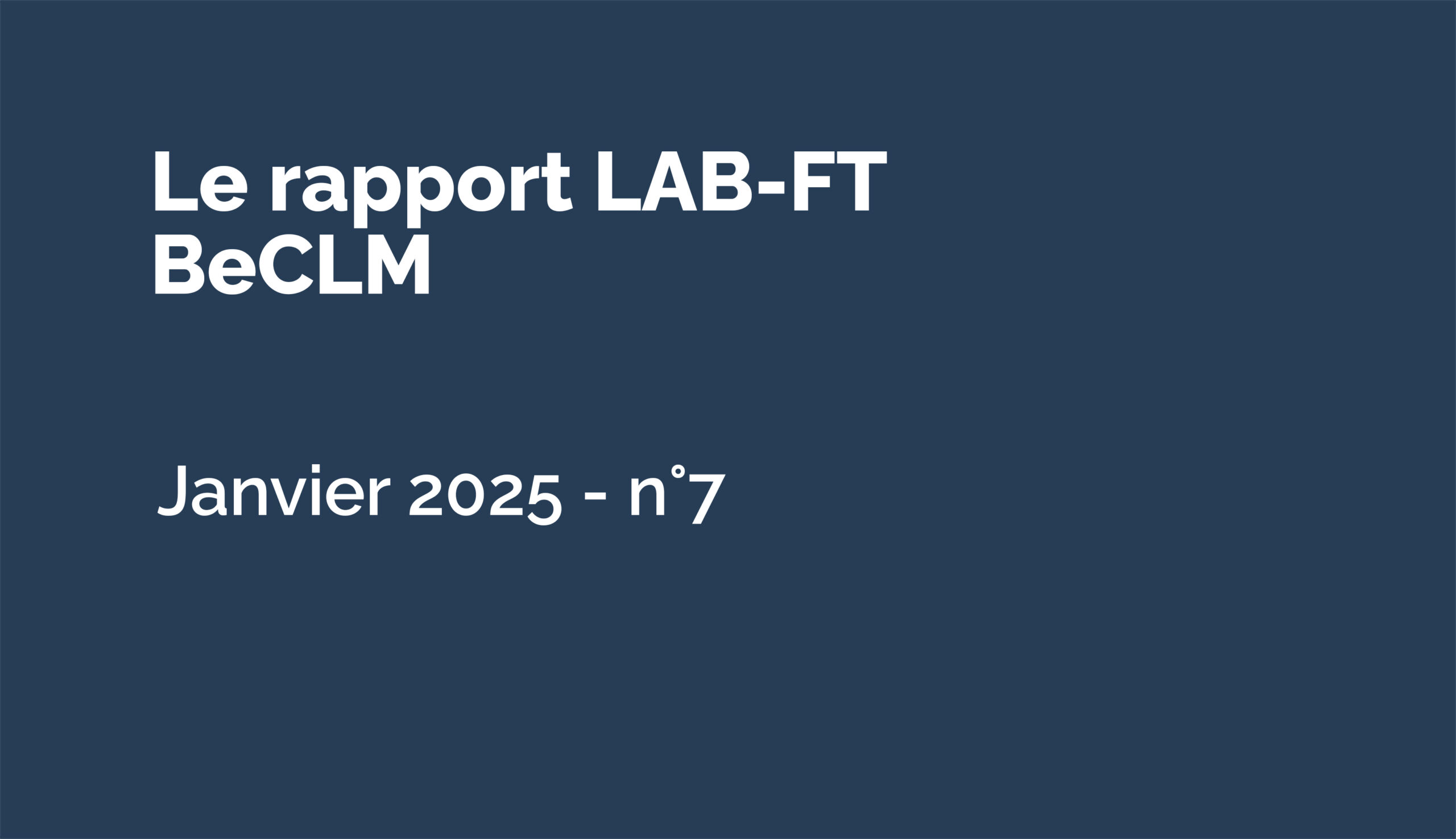 Les paramètres LAB-FT entre le 1er et le 30 décembre 2024 + notre bilan 2024 et nos ambitions 2025